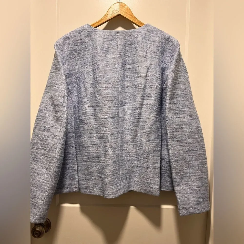 J Crew Women's Tweed Blazer Size18 Classic Elegant Short Coat Office Business